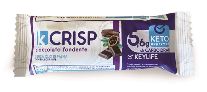 KEYLIFE KCRISP CIOCCOLATO FONDENTE BARRETTA 35 G - goldeneffe.it