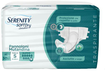 PANNOLONE MUTANDINA SERENITY SD SENSITIVE SUPER L 15 PEZZI - goldeneffe.it