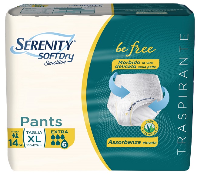 SERENITY PANTS SD SENSITIVE EXTRA XL 14 PEZZI - goldeneffe.it