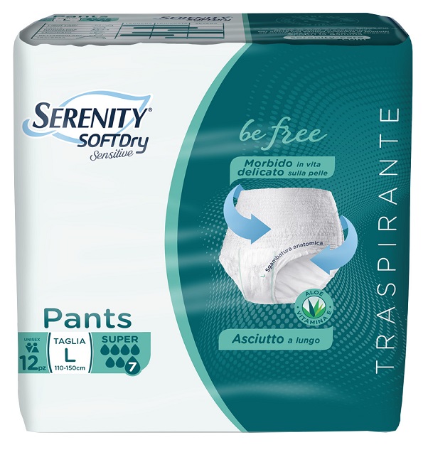 SERENITY PANTS SD SENSITIVE BE FREE SUPER L 12 PEZZI - goldeneffe.it
