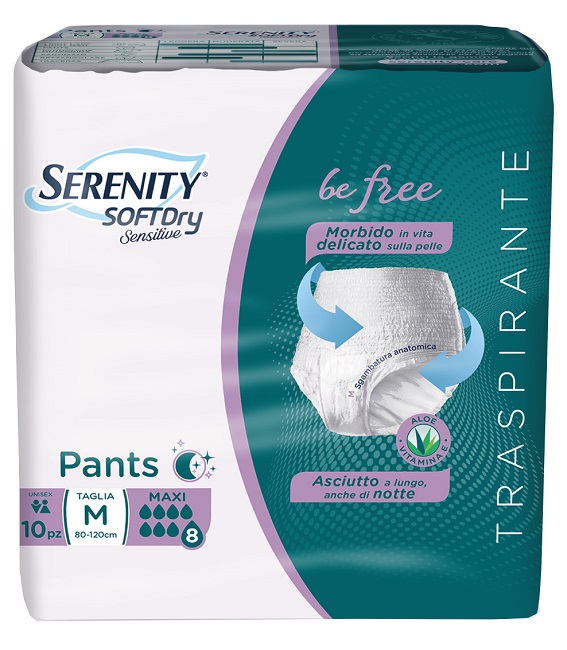 SERENITY PANTS SD SENSITIVE BE FREE MAXI M 10 PEZZI - goldeneffe.it