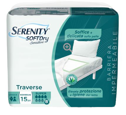 SERENITY TRAVERSA SD SENSITIVE SUPER 60X90 CM 15 PEZZI - goldeneffe.it