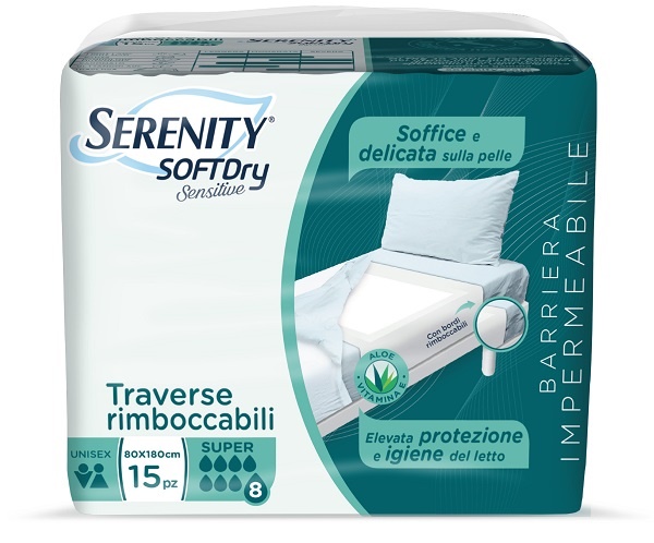 SERENITY TRAVERSA SD SENSIIVE SUPER 80X180 CM 15 PEZZI - goldeneffe.it