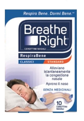CEROTTI NASALI BREATHE RIGHT CLASSICI 10 PEZZI - goldeneffe.it