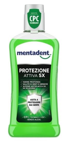 MENTADENT COLLUTORIO PROTEZIONE ATTIVA 400 ML - goldeneffe.it