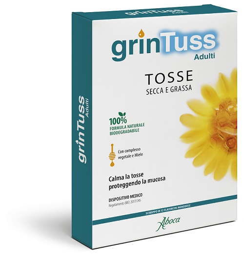 GRINTUSS ADULTI SCIROPPO 12 FLACONCINI MONODOSE - goldeneffe.it
