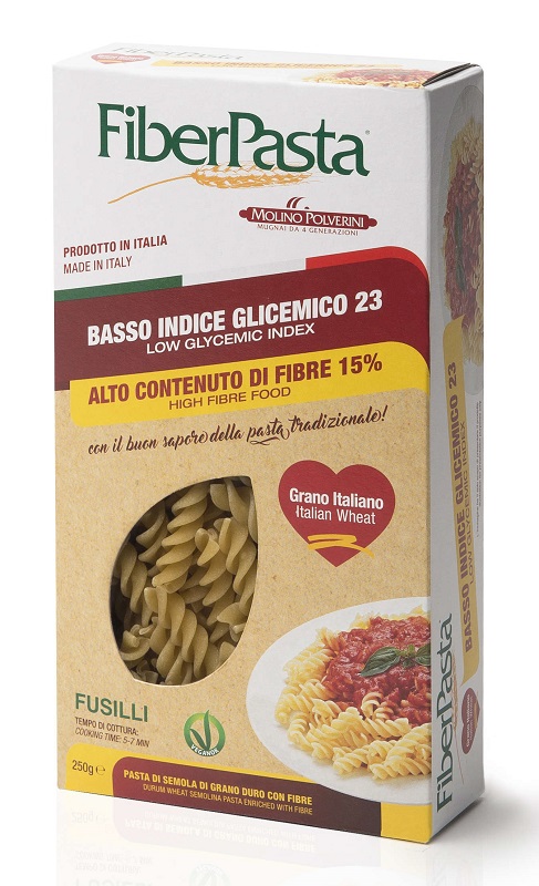 FIBERPASTA FUSILLI BASSO INDICE GLICEMICO 250 G - goldeneffe.it