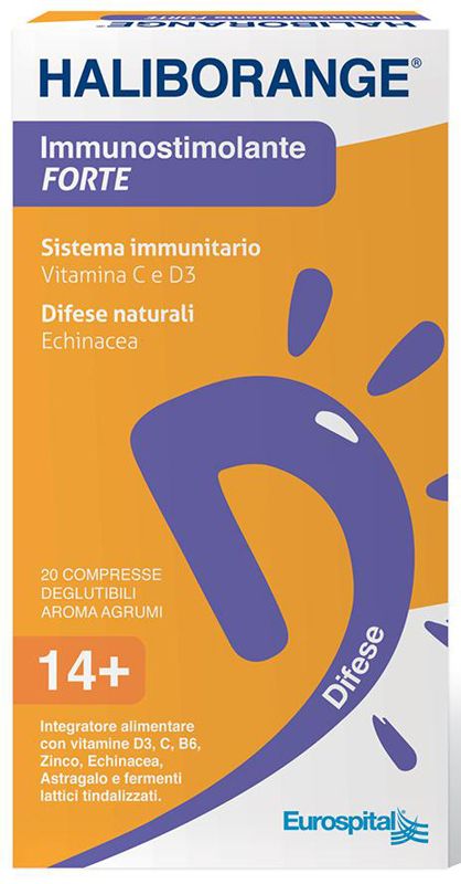 HALIBORANGE IMMUNOSTIMOLANTE FORTE 20 COMPRESSE - goldeneffe.it