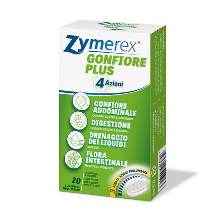 ZYMEREX GONFIORE PLUS 20 COMPRESSE - goldeneffe.it