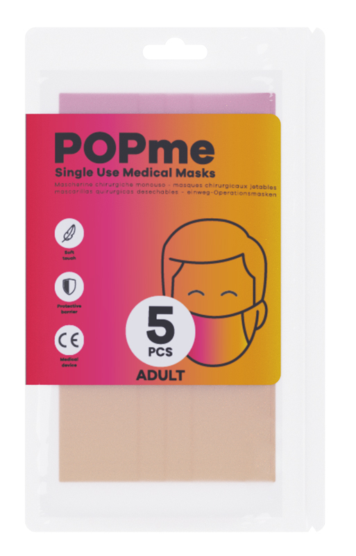 POPME CE MASK CHIRURGICA SUNSET 5 PEZZI - goldeneffe.it
