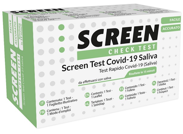 SCREEN TEST ANTIGENICO RAPIDO AUTODIAGNOSTICO COVID-19 SARS-COV-2 CAMPIONI SALIVARI SELFTEST COVID SALIVA SCREEN - goldeneffe.it
