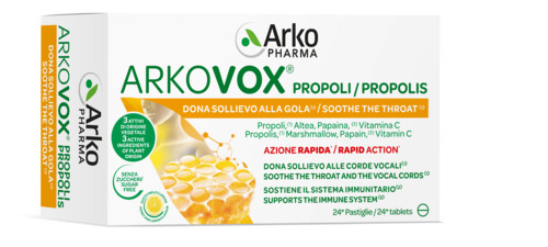 ARKOVOX PROPOLI MIELE/LIMONE 24 COMPRESSE - goldeneffe.it