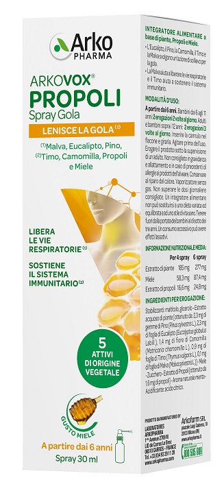 ARKOVOX PROPOLI SPRAY 30 ML - goldeneffe.it