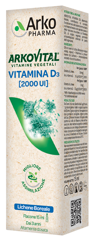 ARKOVITAL VITAMIN D3 15 ML - goldeneffe.it