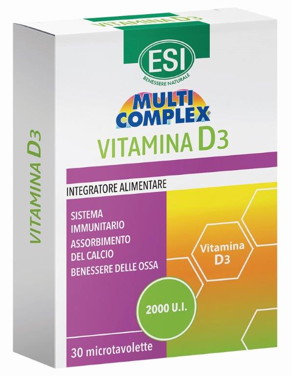 ESI MULTICOMPLEX VITAMINA D3 30 TAVOLETTE - goldeneffe.it