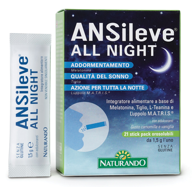 ANSILEVE ALL NIGHT 21 STICK PACK OROSOLUBILI - goldeneffe.it