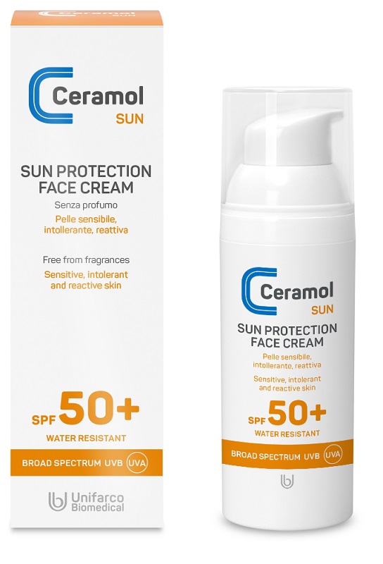 CERAMOL SUN PROTECTION FACE CREAM SPF50+ 50 ML - goldeneffe.it