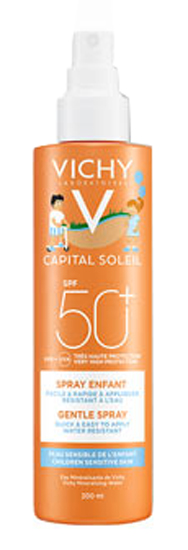 CAPITAL SOLEIL SPRAY KID WATER RESIST 50+ 200 ML - goldeneffe.it