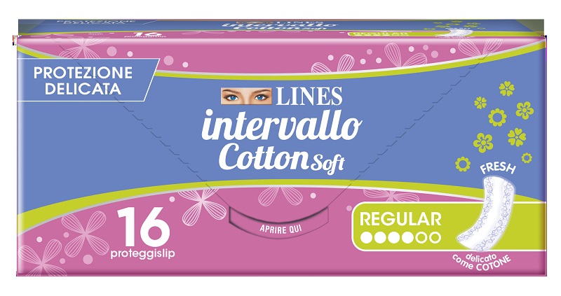 PROTEGGISLIP LINES INTERVALLO COTTON SOFT FRESH DISTESI 16 PEZZI - goldeneffe.it