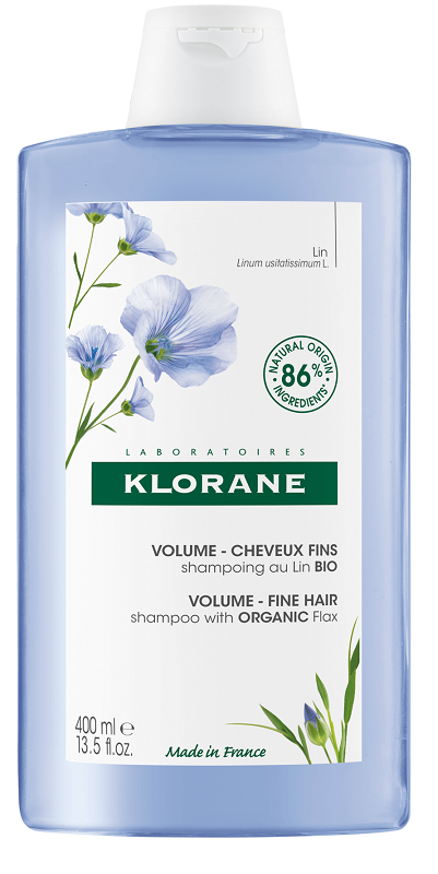 KLORANE SHAMPOO VOLUME FINE HAIR CON LINO 400 ML - goldeneffe.it