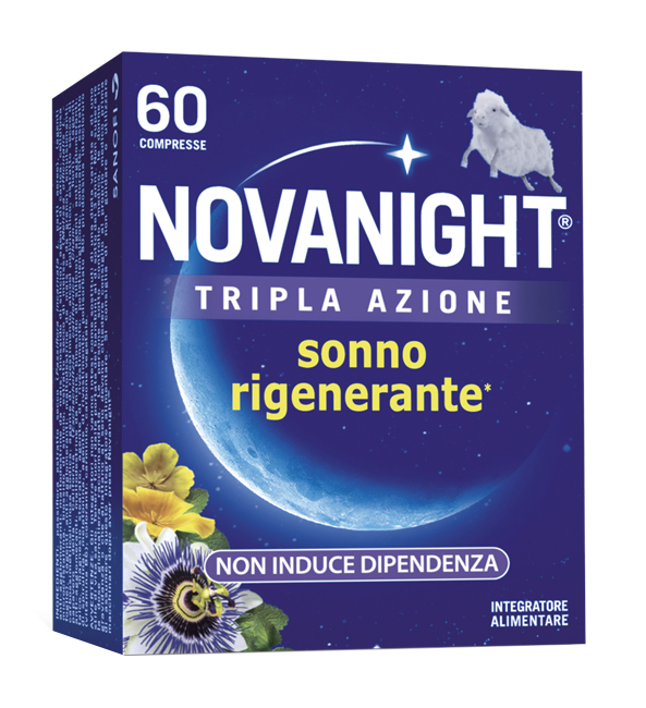 NOVANIGHT TRIPLA AZIONE SONNO RIGENERANTE 60 COMPRESSE - goldeneffe.it