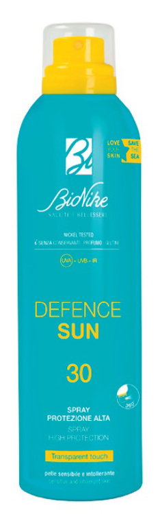 DEFENCE SUN SPRAY TRANSPARENT TOUCH 30 200 ML - goldeneffe.it