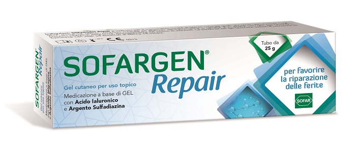 MEDICAZIONE SOFARGEN GEL ACIDO IALURONICO E ARGENTO SULFADIAZINA TUBETTO 25 G - goldeneffe.it