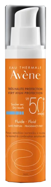 AVENE SOL FLUIDO SPF50+ SENZA PROFUMO NUOVA FORMULA 50 ML - goldeneffe.it