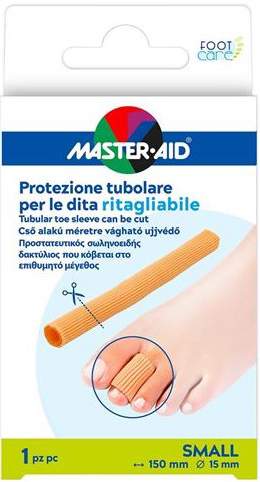 PROTEZIONE TUBOLARE MASTER-AID FOOTCARE RITAGLIABILE 15 CM 15 MM SMALL C6 - goldeneffe.it