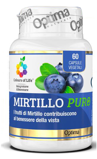COLOURS OF LIFE MIRTILLO PURO 60 CAPSULE VEGETALI 500 MG - goldeneffe.it