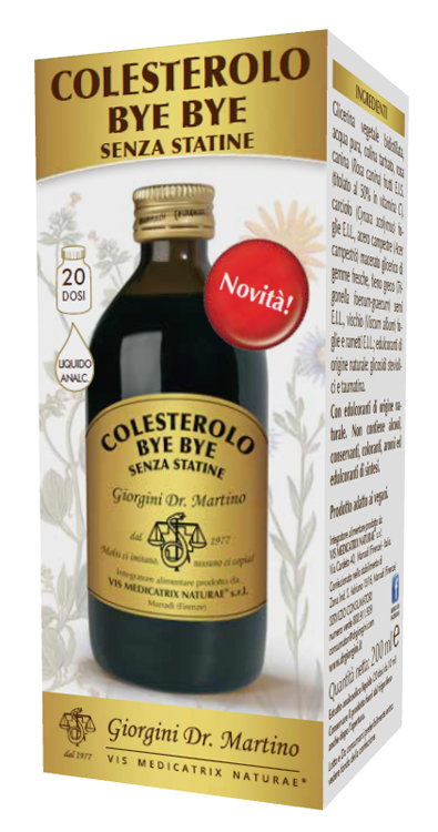 COLESTEROLO BYE BYE SENZA STATINE 200 ML - goldeneffe.it