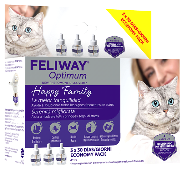 FELIWAY OPTIMUM REFILL 3X48 ML - goldeneffe.it