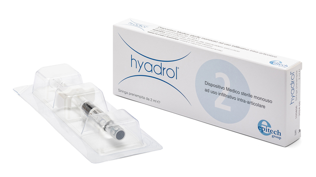 SIRINGA INTRA-ARTICOLARE HYADROL CON ACIDO IALURONICO 1% E ADELMITROL 2% CAPACITA' 2 ML - goldeneffe.it