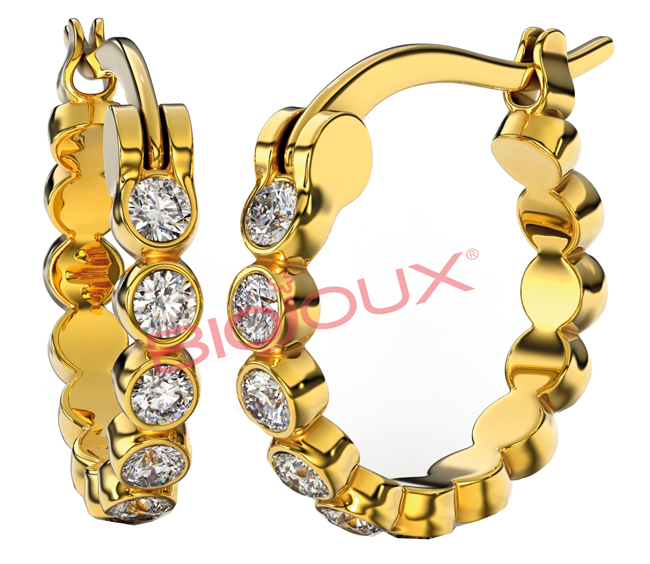 BJT238 ORECCHINO ANNA HOOP GP - goldeneffe.it