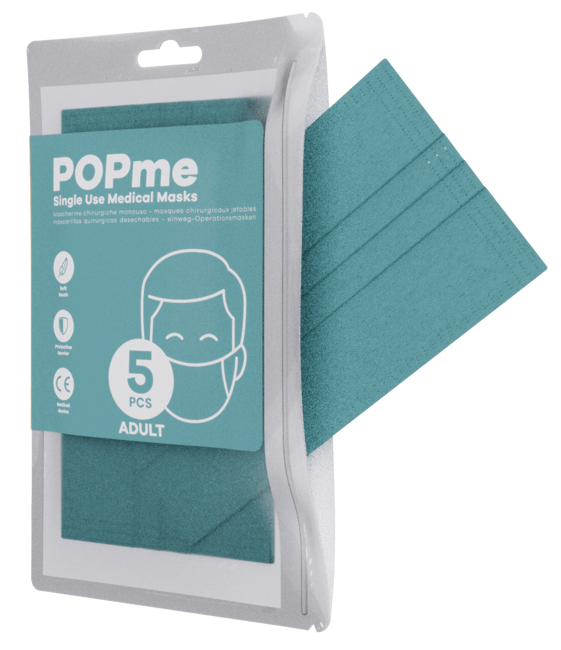 POPME MASCHERINA CHIRURGICA TIPO IIR OCEAN BUSTA 5 PEZZI - goldeneffe.it