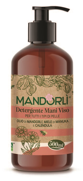 MANDORLI DETERGENTE MANI VISO PER TUTTI I TIPI DI PELLE 500 ML - goldeneffe.it