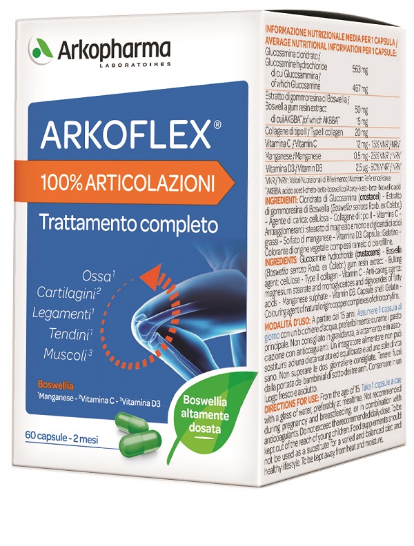 ARKOFLEX 100% ARTICOLAZIONI 60 CAPSULE - goldeneffe.it
