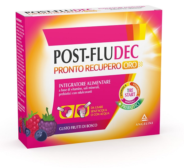 POSTFLUDEC FRUTTI DI BOSCO PRONTO RECUPERO ORO 12 BUSTINE - goldeneffe.it