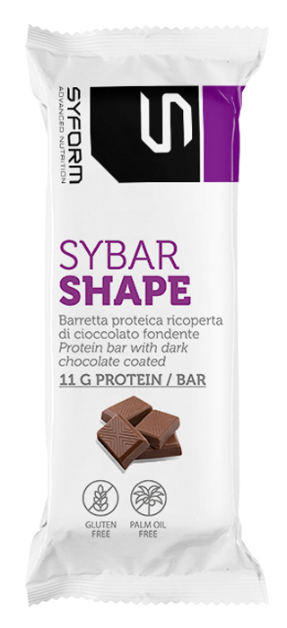 SYBAR SHAPE BARRETTA CIOCCOLATO 40 G - goldeneffe.it