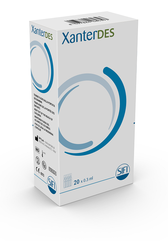 XANTERDES SOLUZIONE OFTALMICA 20 FLACONCINI MONODOSE DA 0,3 ML - goldeneffe.it