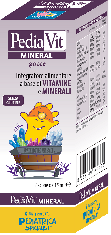 PEDIAVIT MINERAL GOCCE 15 ML - goldeneffe.it