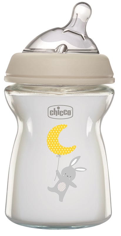 CHICCO BIBERON NAT FEEL VETRO 0M+ 250 ML - goldeneffe.it