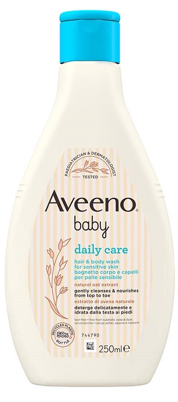 AVEENO BABY BAGNETTO TESTA PIEDI 250 ML - goldeneffe.it