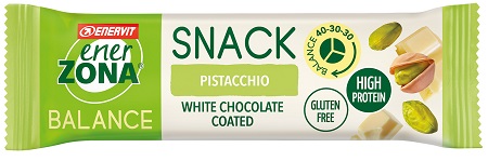 ENERZONA SNACK PISTACCHIO CIOCCOLATO BIANCO 27 G - goldeneffe.it