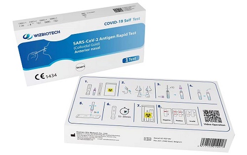 TEST ANTIGENICO RAPIDO COVID-19 AUTODIAGNOSTICO DETERMINAZIONE QUALITATIVA ANTIGENI SARS-COV-2 IN TAMPONI NASALI MEDIANTE IMMUNOCROMATOGRAFIA - goldeneffe.it