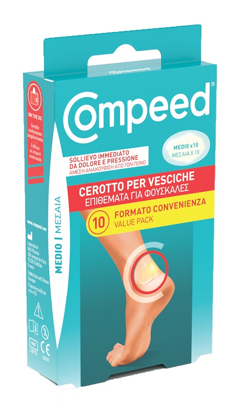 CEROTTI COMPEED PER VESCICHE MEDIO 10 PEZZI CARTON - goldeneffe.it