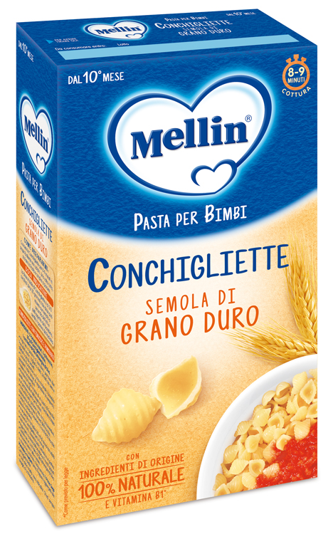MELLIN CONCHIGLIETTE 100% GRANO DURO 280 G - goldeneffe.it