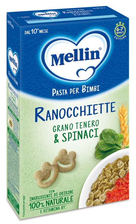 MELLIN RANOCCHIETTE CON SPINACI 280 G - goldeneffe.it