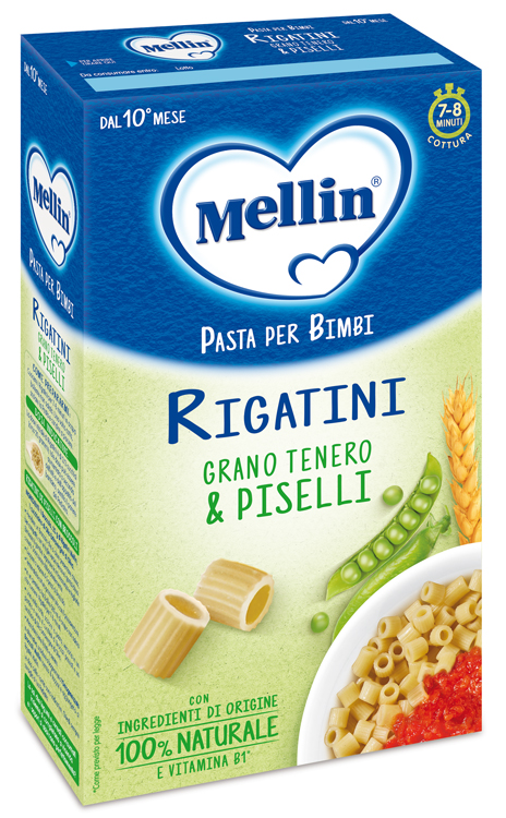 MELLIN RIGATINI CON PISELLI 280 G - goldeneffe.it