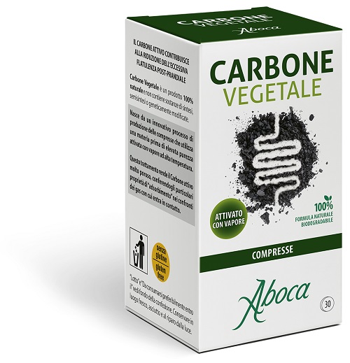 CARBONE VEGETALE 30 COMPRESSE - goldeneffe.it